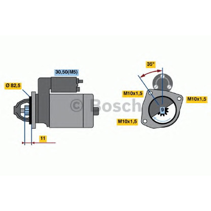 Zdjęcie Rozrusznik BOSCH 0001108070