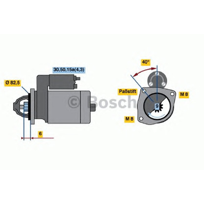 Фото Стартер BOSCH 0001108089