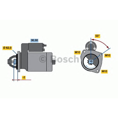 Foto Motor de arranque BOSCH 0001108128