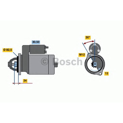 Foto Motor de arranque BOSCH 0001108147