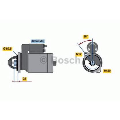 Foto Meccanismo unidirezionale, Motorino d'avviamento BOSCH 0001108151