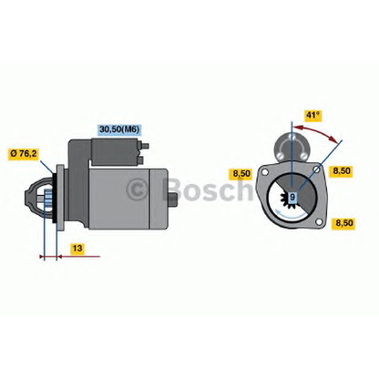 Foto Motor de arranque BOSCH 0001108159