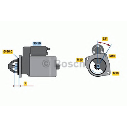 Foto Starter BOSCH 0001108173