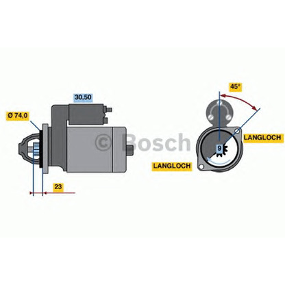 Zdjęcie Rozrusznik BOSCH 0001108181