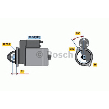 Foto Motorino d'avviamento BOSCH 0001109059