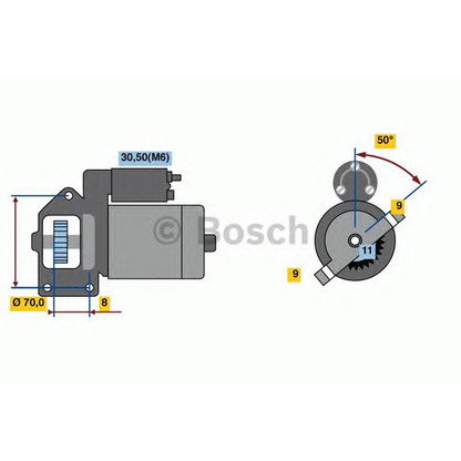 Zdjęcie Rozrusznik BOSCH 0001109069