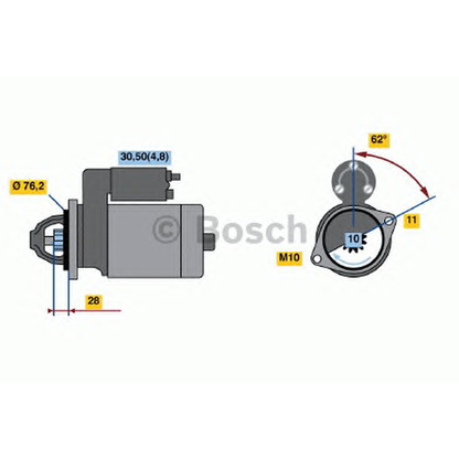 Foto Motorino d'avviamento BOSCH 0001109260