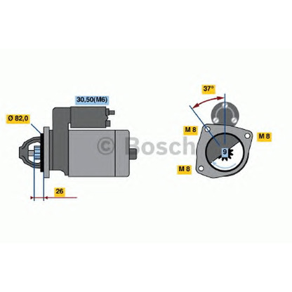 Photo Starter BOSCH 0001109313