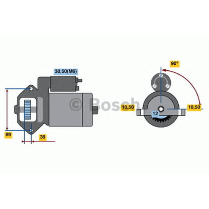 Foto Motor de arranque BOSCH 0001109328