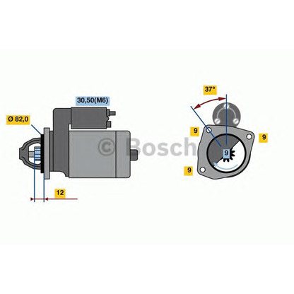 Foto Motorino d'avviamento BOSCH 0001109336