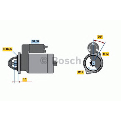 Foto Motorino d'avviamento BOSCH 0001110122