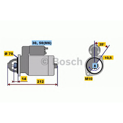 Foto Starter BOSCH 0001112017