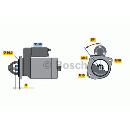 Foto Starter BOSCH 0001112025