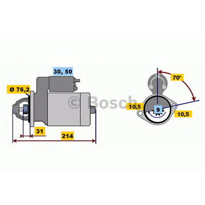 Foto Motorino d'avviamento BOSCH 0001113004