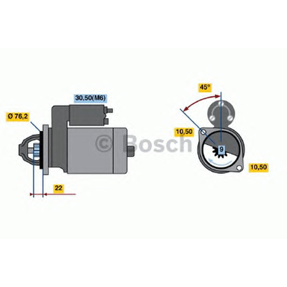 Foto Motorino d'avviamento BOSCH 0001115020