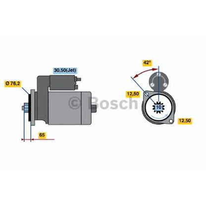 Zdjęcie Włącznik elektromagnetyczny, rozrusznik BOSCH 0001121022