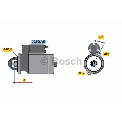 Foto Starter BOSCH 0001125053