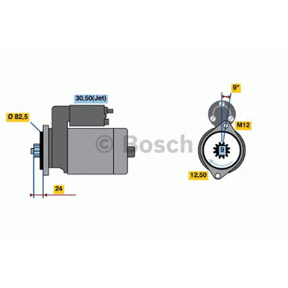 Foto Starter BOSCH 0001125517