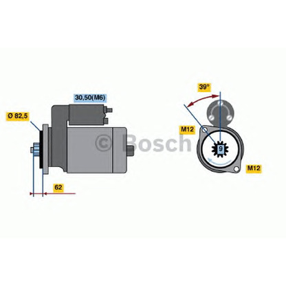 Foto Motor de arranque BOSCH 0001125600