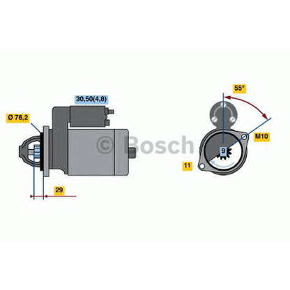 Foto Starter BOSCH 0001138001