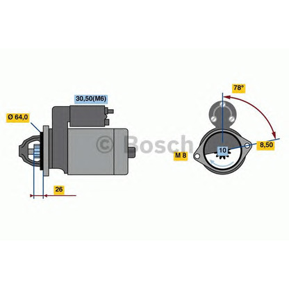 Foto Starter BOSCH 0001138029