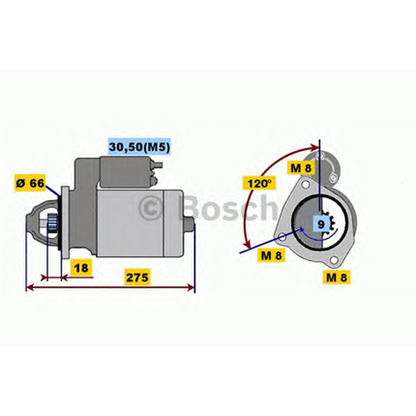 Foto Motorino d'avviamento BOSCH 0001208226