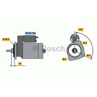 Zdjęcie Rozrusznik BOSCH 0001208711