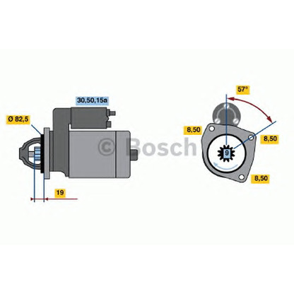 Foto Cilindro principal de freno BOSCH 0001212400