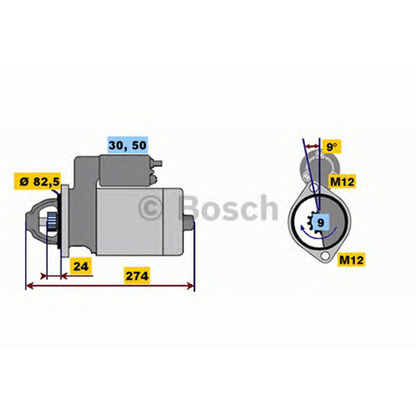 Photo Freewheel Gear, starter BOSCH 0001218111