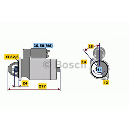 Foto Motor de arranque BOSCH 0001218142