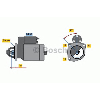 Foto Meccanismo unidirezionale, Motorino d'avviamento BOSCH 0001218768