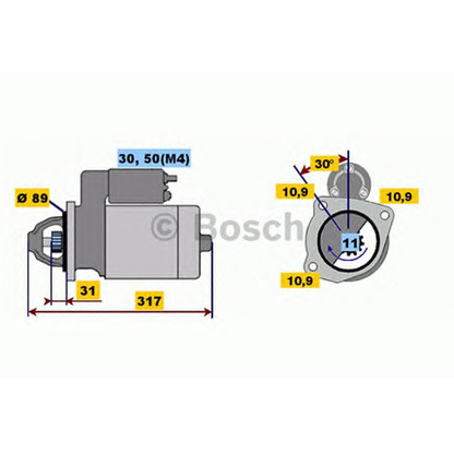 Foto Buchse, Starterwelle BOSCH 0001231007