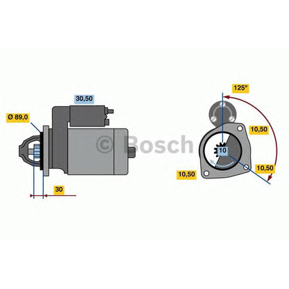 Foto Motorino d'avviamento BOSCH 0001231045