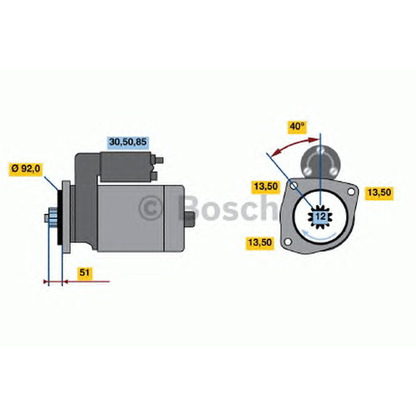 Фото Стартер BOSCH 0001241005