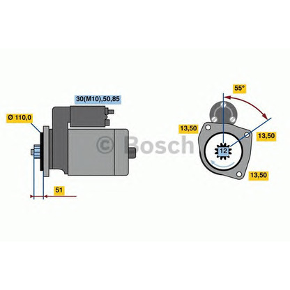 Photo Starter BOSCH 0001261008