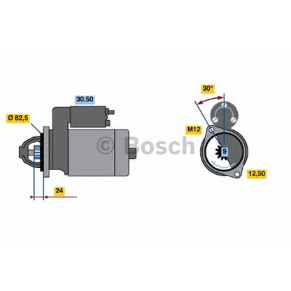 Foto Motor de arranque BOSCH 0001313006