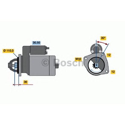 Foto Motorino d'avviamento BOSCH 0001362102