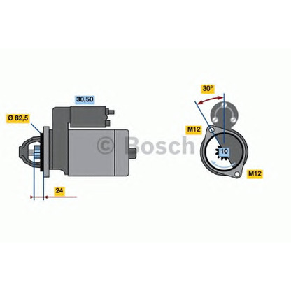 Foto Starter BOSCH 0001363120