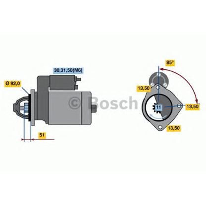 Foto Motorino d'avviamento BOSCH 0001372001