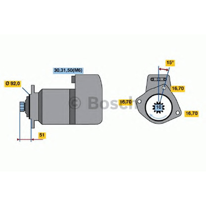 Foto Motor de arranque BOSCH 0001416029