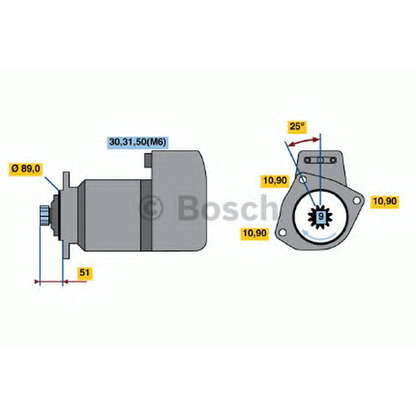 Foto Motor de arranque BOSCH 0001416080