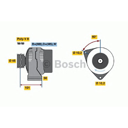 Foto Alternatore BOSCH 0120465013