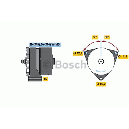 Photo Alternator BOSCH 0120468118