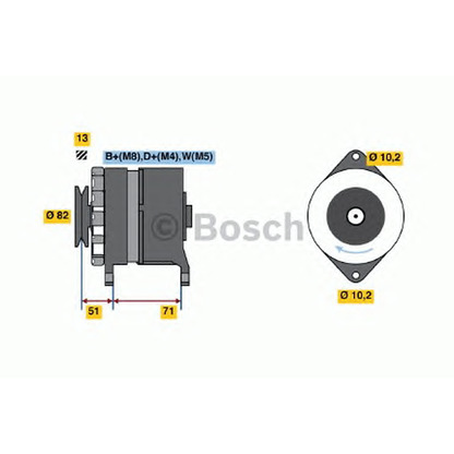 Photo Alternator BOSCH 0120468130