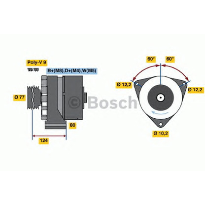 Фото Генератор BOSCH 0120468143