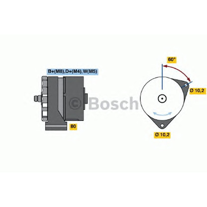 Photo Alternator BOSCH 0120468155