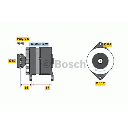 Zdjęcie Alternator BOSCH 0120488142