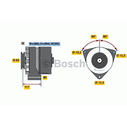 Photo Alternator BOSCH 0120488282