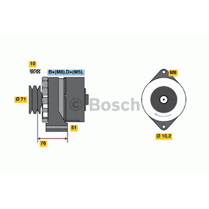 Photo Régulateur d'alternateur BOSCH 0120488303