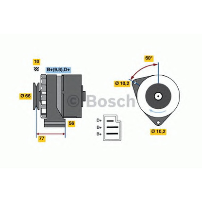 Photo Alternator BOSCH 0986031400